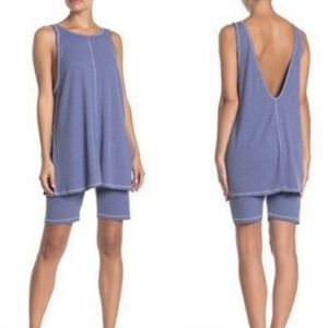 Free People Take Two Bike Shorts Lounge Set S
